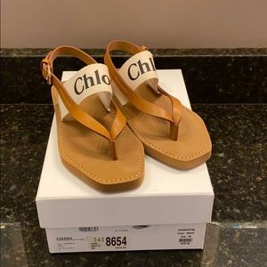 Chloe Logo Sandals